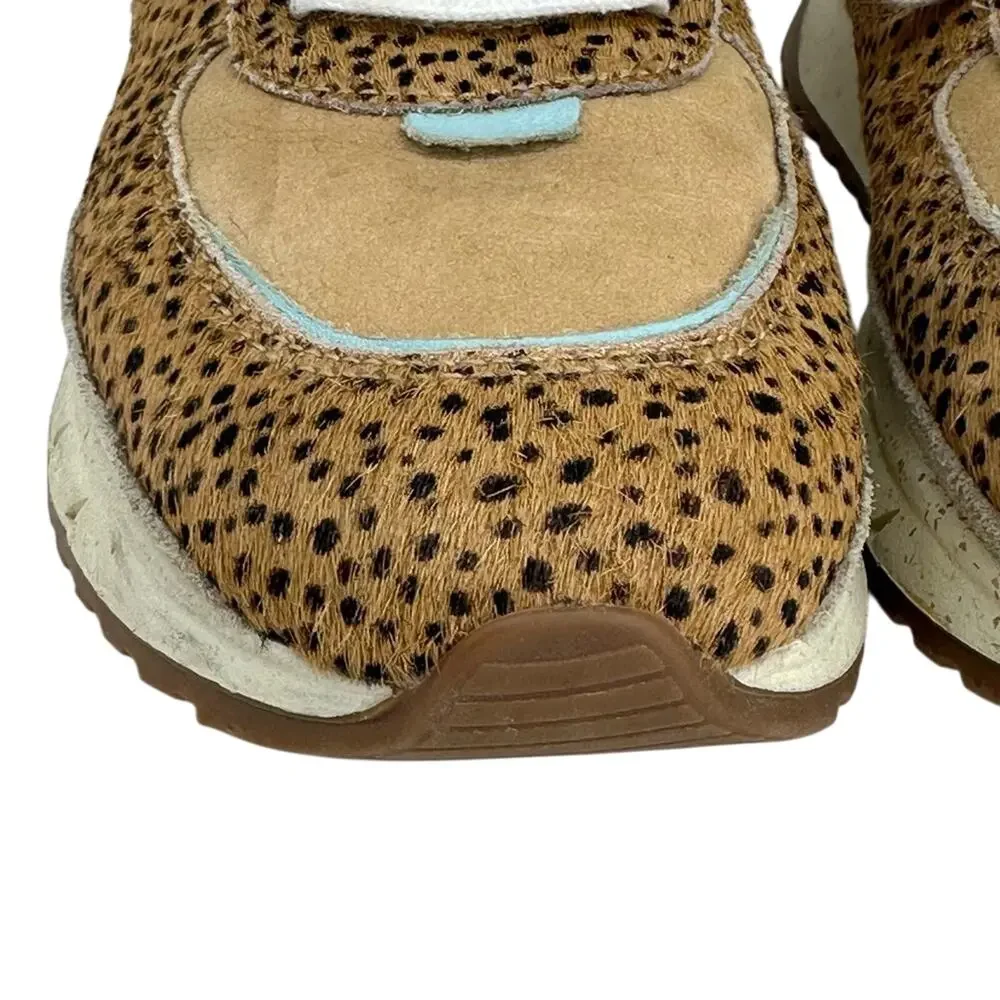Madewell Kickoff Sneaker Trainer Spot Dot Calf Hair & Nuback - Picture 5 of 11